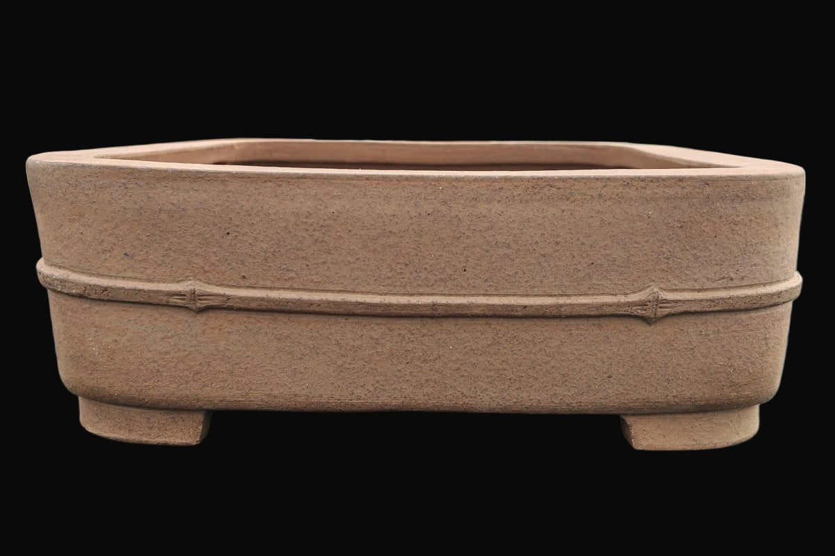 Vaso Rettangolare gres, Tokoname, Shuzan
