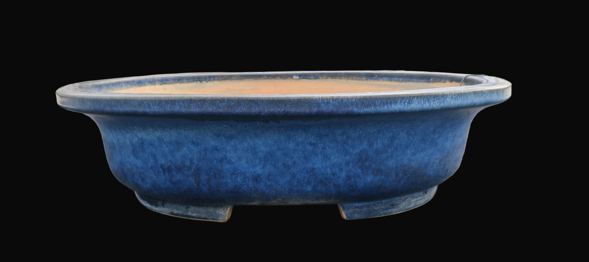 Vaso Ovale blu, Tokoname, Kenzan