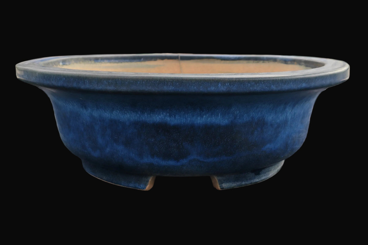 Vaso Ovale blu, Tokoname, Kenzan