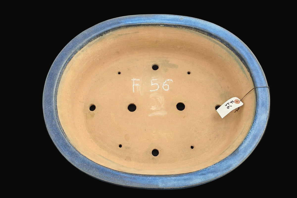 Vaso Ovale blu, Tokoname, Kenzan