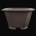 Vaso quadrato alto marrone, Tokoname, Yamaaki