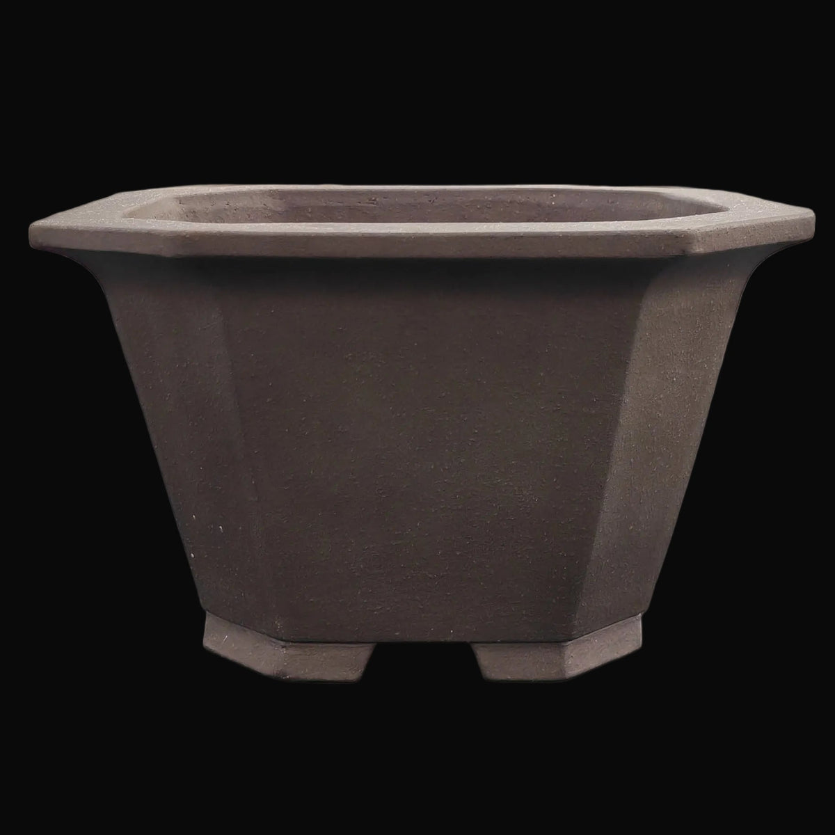 Vaso quadrato alto marrone, Tokoname, Yamaaki