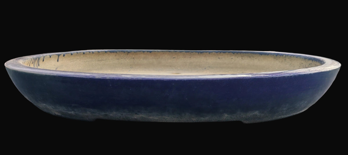 Vaso Ovale Blu, Tokoname, Koyo