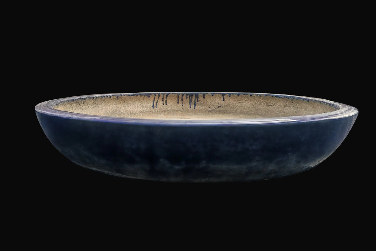 Vaso Ovale Blu, Tokoname, Koyo